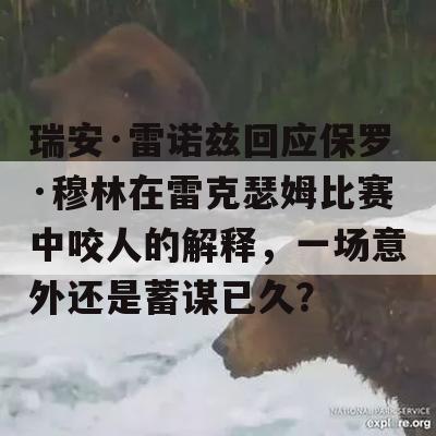 瑞安·雷诺兹回应保罗·穆林在雷克瑟姆比赛中咬人的解释，一场意外还是蓄谋已久？