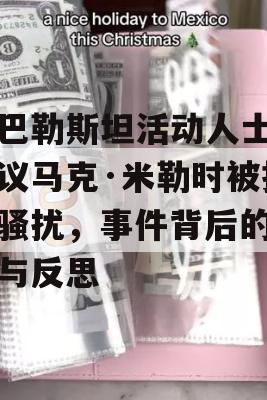 亲巴勒斯坦活动人士在抗议马克·米勒时被指控骚扰，事件背后的真相与反思