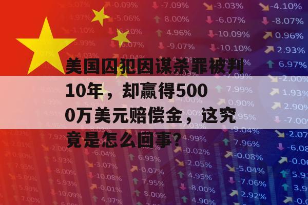 美国囚犯因谋杀罪被判10年，却赢得5000万美元赔偿金，这究竟是怎么回事？