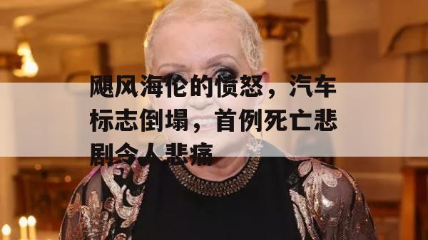 飓风海伦的愤怒，汽车标志倒塌，首例死亡悲剧令人悲痛