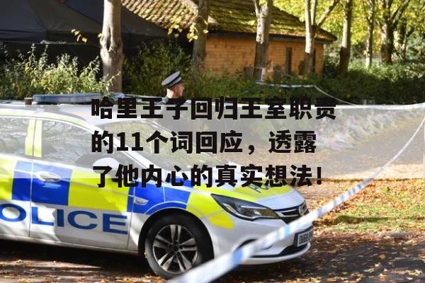 哈里王子回归王室职责的11个词回应，透露了他内心的真实想法！