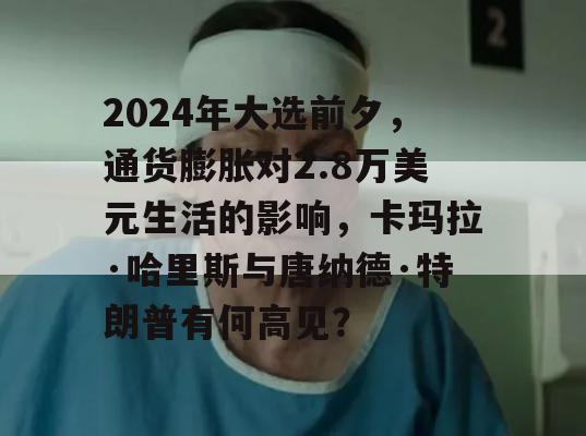 2024年大选前夕，通货膨胀对2.8万美元生活的影响，卡玛拉·哈里斯与唐纳德·特朗普有何高见？