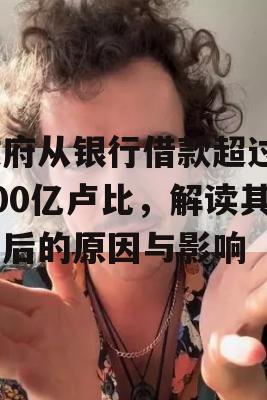 政府从银行借款超过4000亿卢比，解读其背后的原因与影响