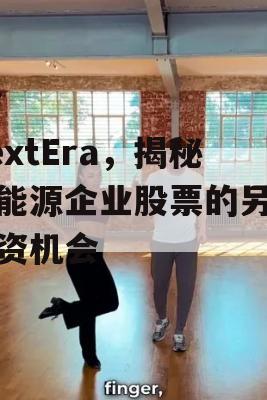 NextEra，揭秘新能源企业股票的另类投资机会