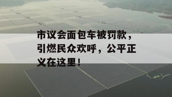 市议会面包车被罚款，引燃民众欢呼，公平正义在这里！