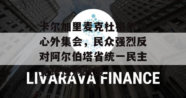 卡尔加里麦克杜格尔中心外集会，民众强烈反对阿尔伯塔省统一民主党跨性别政策