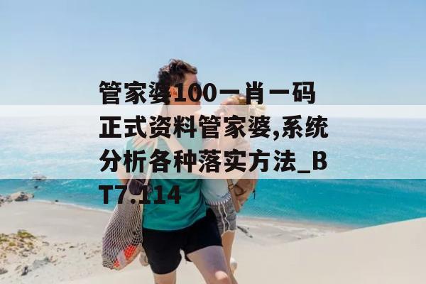 管家婆100一肖一码正式资料管家婆,系统分析各种落实方法_BT7.114