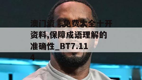 澳门资枓免费大全十开资料,保障成语理解的准确性_BT7.114