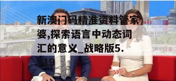 新澳门码精准资料管家婆,探索语言中动态词汇的意义_战略版5.919