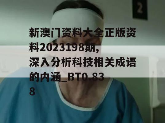 新澳门资料大全正版资料2023198期,深入分析科技相关成语的内涵_BT0.838