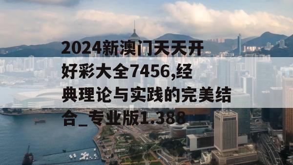 2024新澳门天天开好彩大全7456,经典理论与实践的完美结合_专业版1.388