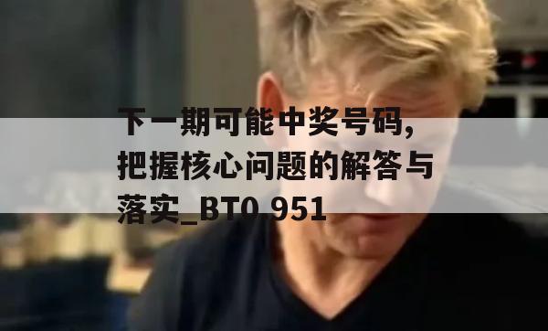 下一期可能中奖号码,把握核心问题的解答与落实_BT0.951