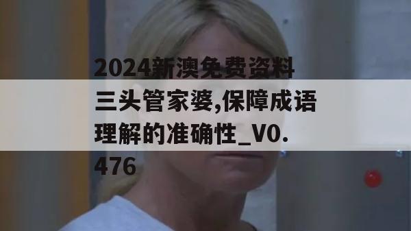 2024新澳免费资料三头管家婆,保障成语理解的准确性_V0.476