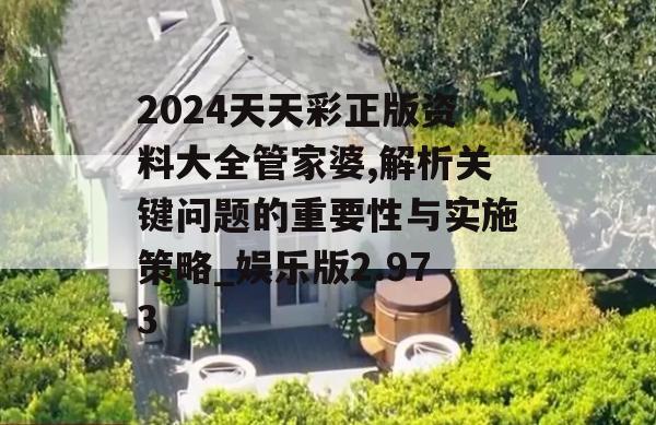 2024天天彩正版资料大全管家婆,解析关键问题的重要性与实施策略_娱乐版2.973