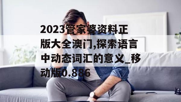 2023管家婆资料正版大全澳门,探索语言中动态词汇的意义_移动版0.886