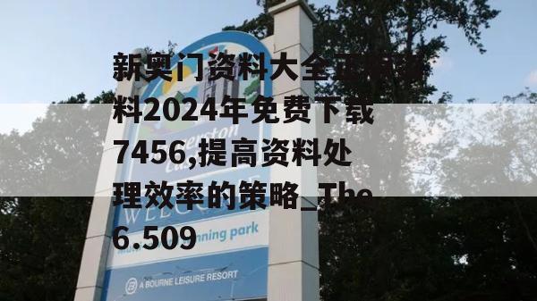 新奥门资料大全正版资料2024年免费下载7456,提高资料处理效率的策略_The6.509