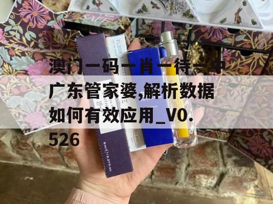 澳门一码一肖一待一中广东管家婆,解析数据如何有效应用_V0.526