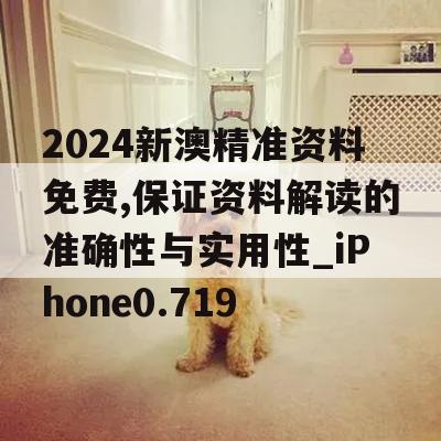 2024新澳精准资料免费,保证资料解读的准确性与实用性_iPhone0.719