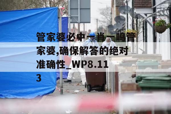 管家婆必中一肖一鸣管家婆,确保解答的绝对准确性_WP8.113