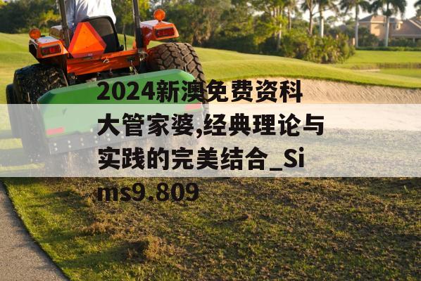 2024新澳免费资科大管家婆,经典理论与实践的完美结合_Sims9.809