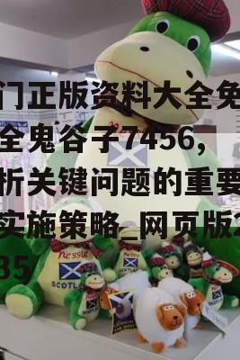 澳门正版资料大全免费大全鬼谷子7456,解析关键问题的重要性与实施策略_网页版2.835