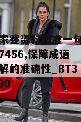 管家婆资料精准一句真言7456,保障成语理解的准确性_BT3.990