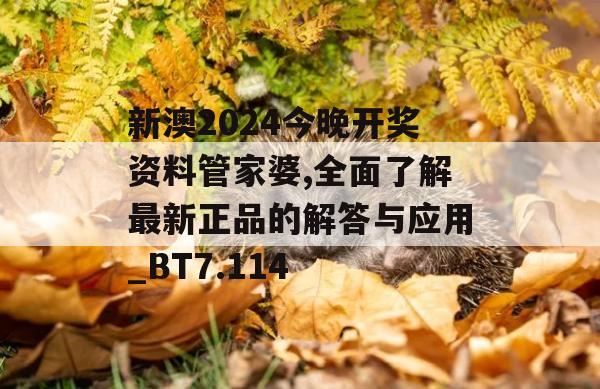 新澳2024今晚开奖资料管家婆,全面了解最新正品的解答与应用_BT7.114