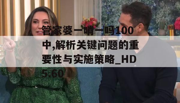 管家婆一哨一吗100中,解析关键问题的重要性与实施策略_HD5.60