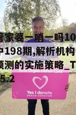 管家婆一哨一吗100中198期,解析机构预测的实施策略_The5.2