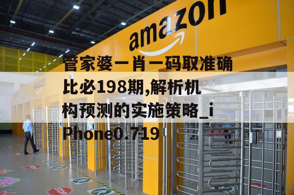 管家婆一肖一码取准确比必198期,解析机构预测的实施策略_iPhone0.719