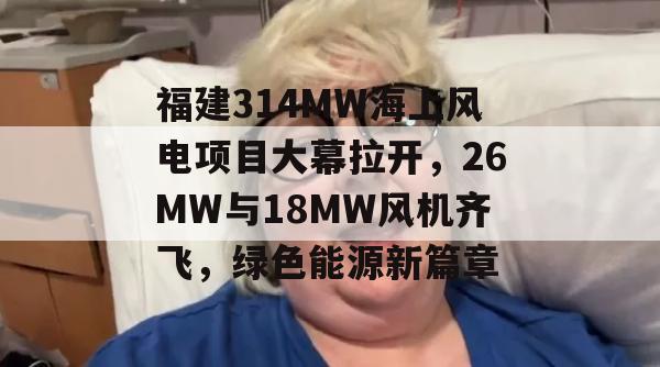 福建314MW海上风电项目大幕拉开，26MW与18MW风机齐飞，绿色能源新篇章