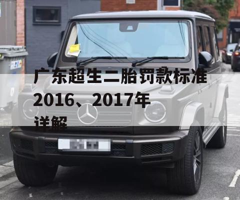 广东超生二胎罚款标准2016、2017年详解