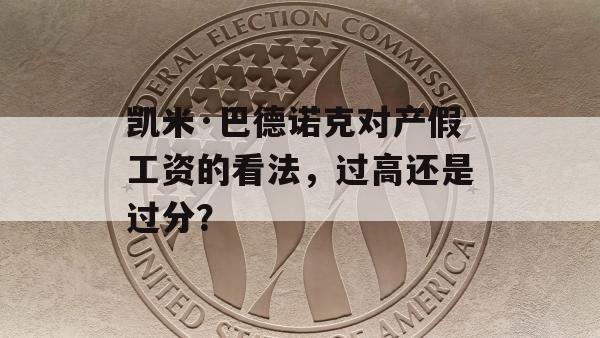 凯米·巴德诺克对产假工资的看法，过高还是过分？