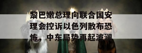 黎巴嫩总理向联合国安理会控诉以色列散布恐怖，中东局势再起波澜