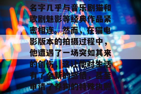 安德鲁·劳埃德·韦伯，这位英国音乐剧和电影界的传奇人物，他的名字几乎与音乐剧猫和歌剧魅影等经典作品紧密相连。然而，在猫电影版本的拍摄过程中，他遭遇了一场突如其来的创伤，这让他对生活有了全新的感悟，甚至申请了养狗的特殊执照。下面，就让我们来详细了解一下这段不为人知的故事。