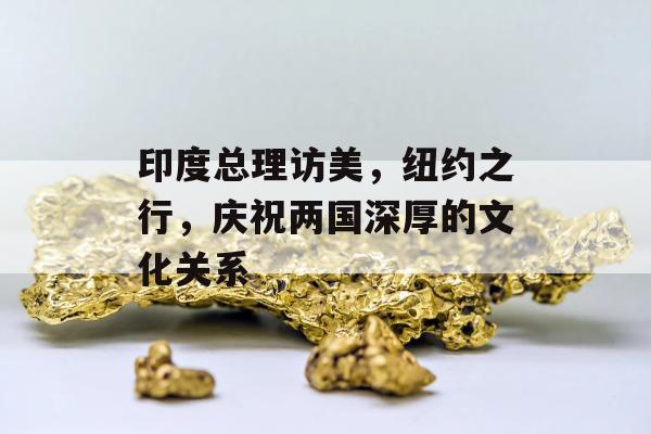 印度总理访美，纽约之行，庆祝两国深厚的文化关系