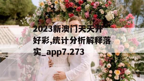 2023新澳门天天开好彩,统计分析解释落实_app7.273