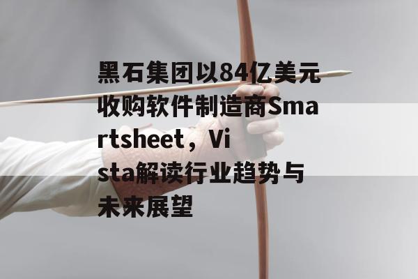 黑石集团以84亿美元收购软件制造商Smartsheet，Vista解读行业趋势与未来展望